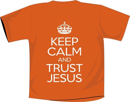 Maglietta keep calm and - maglietta, trust