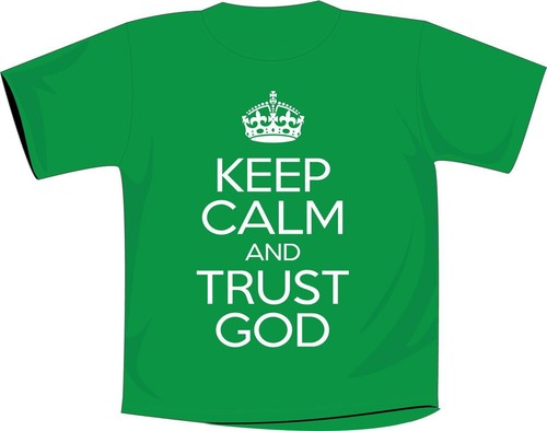 Maglietta keep calm and trust - calm,