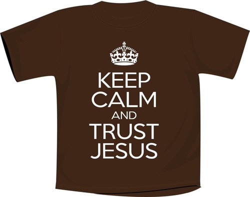 Maglietta keep calm and trust - keep,