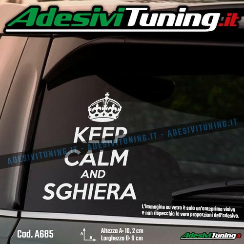 Adesivo keep calm and - adesivo, sghiera
