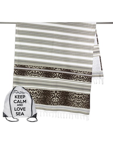 Telo mare fouta leopardato - telo,